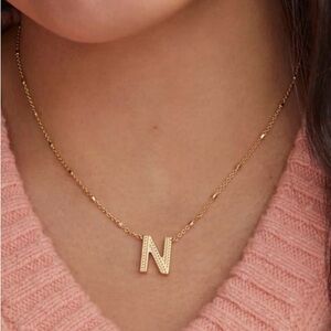 Kendra Scott Gold Initial N Necklace